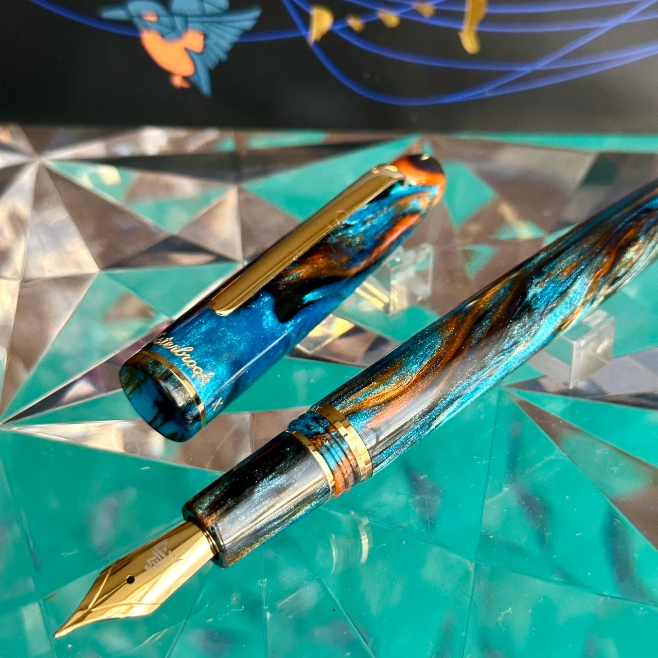 Kachofugetsu - Kingfisher Fountain Pen BUNGUBOX x Esterbrook - Image 11