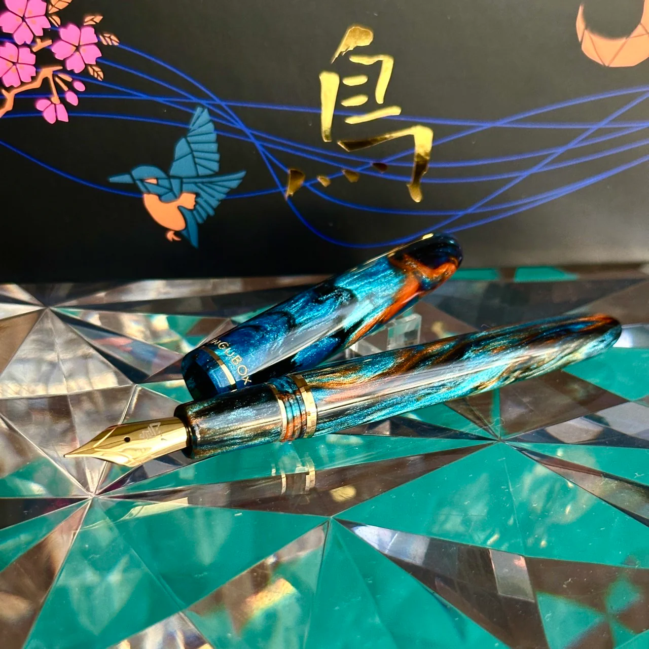Kachofugetsu - Kingfisher Fountain Pen BUNGUBOX x Esterbrook - Image 12