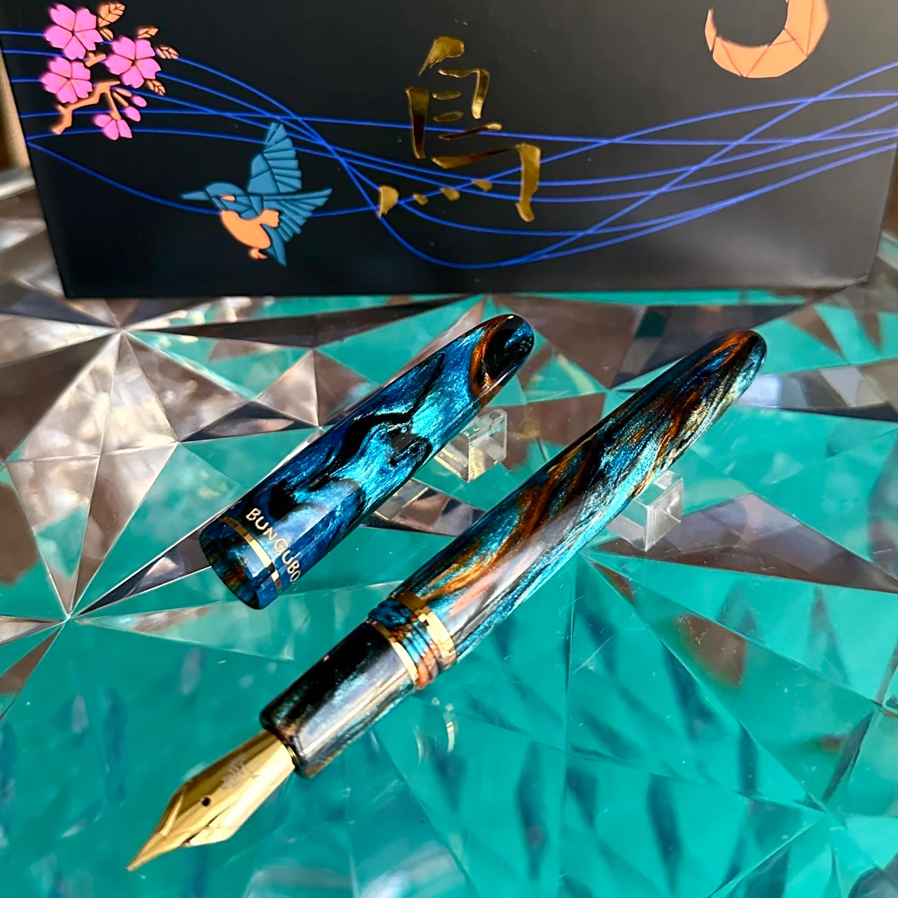 Kachofugetsu - Kingfisher Fountain Pen BUNGUBOX x Esterbrook - Image 5