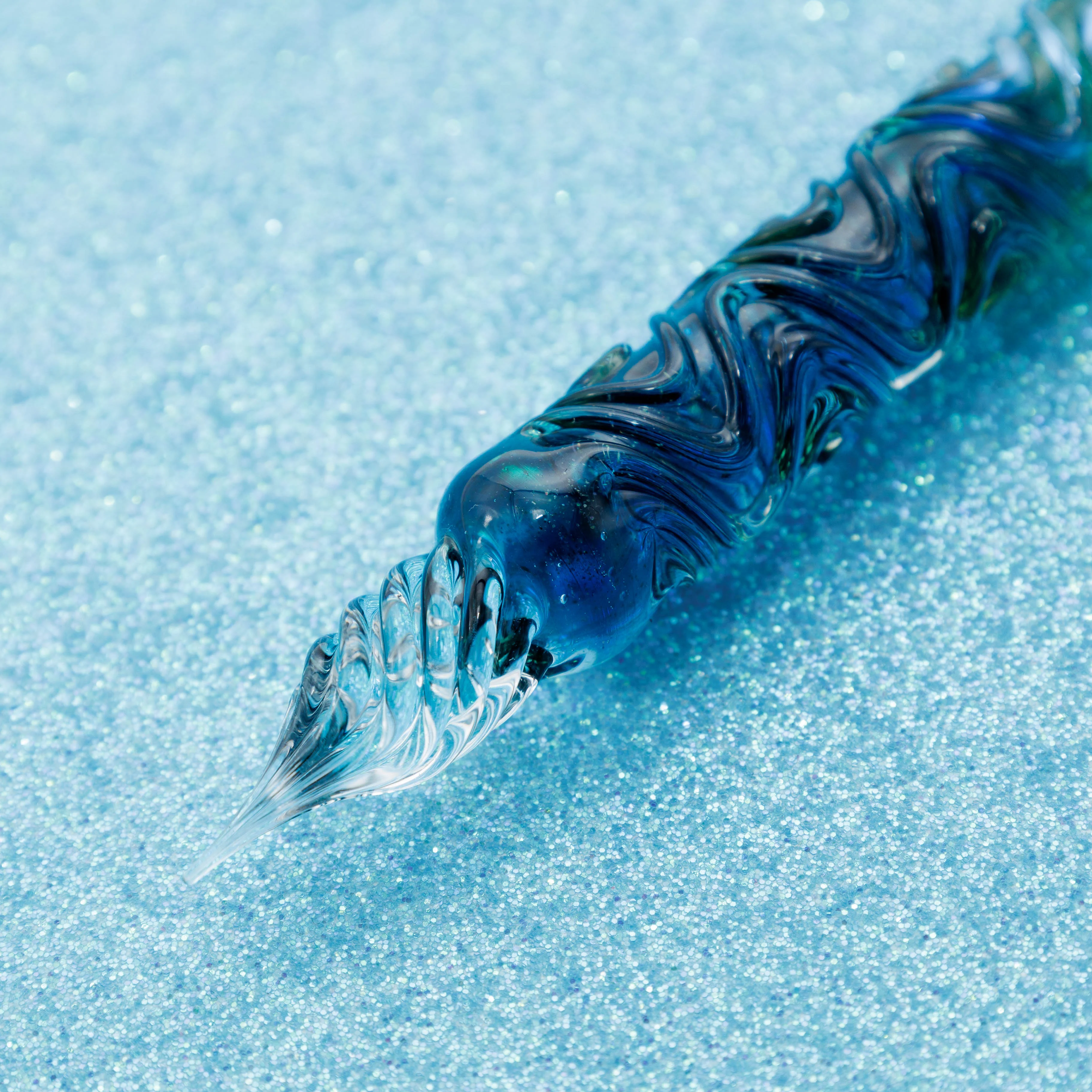 Blue Marine swell glass pen, BUNGUBOX x Synchronicity Glass Art - Image 4