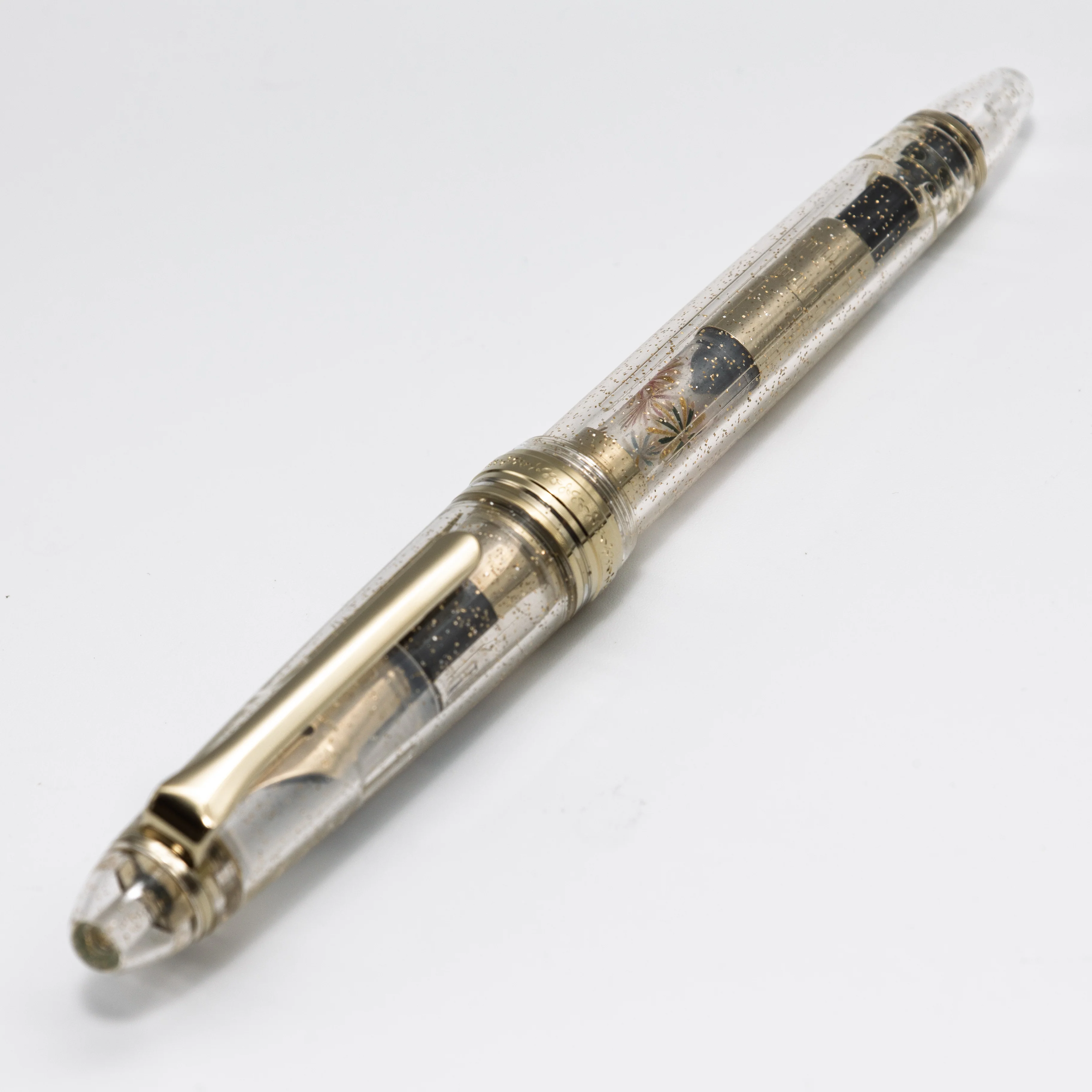 Fireworks, Wajima full Makie gold converter for Sailor pens - Image 7