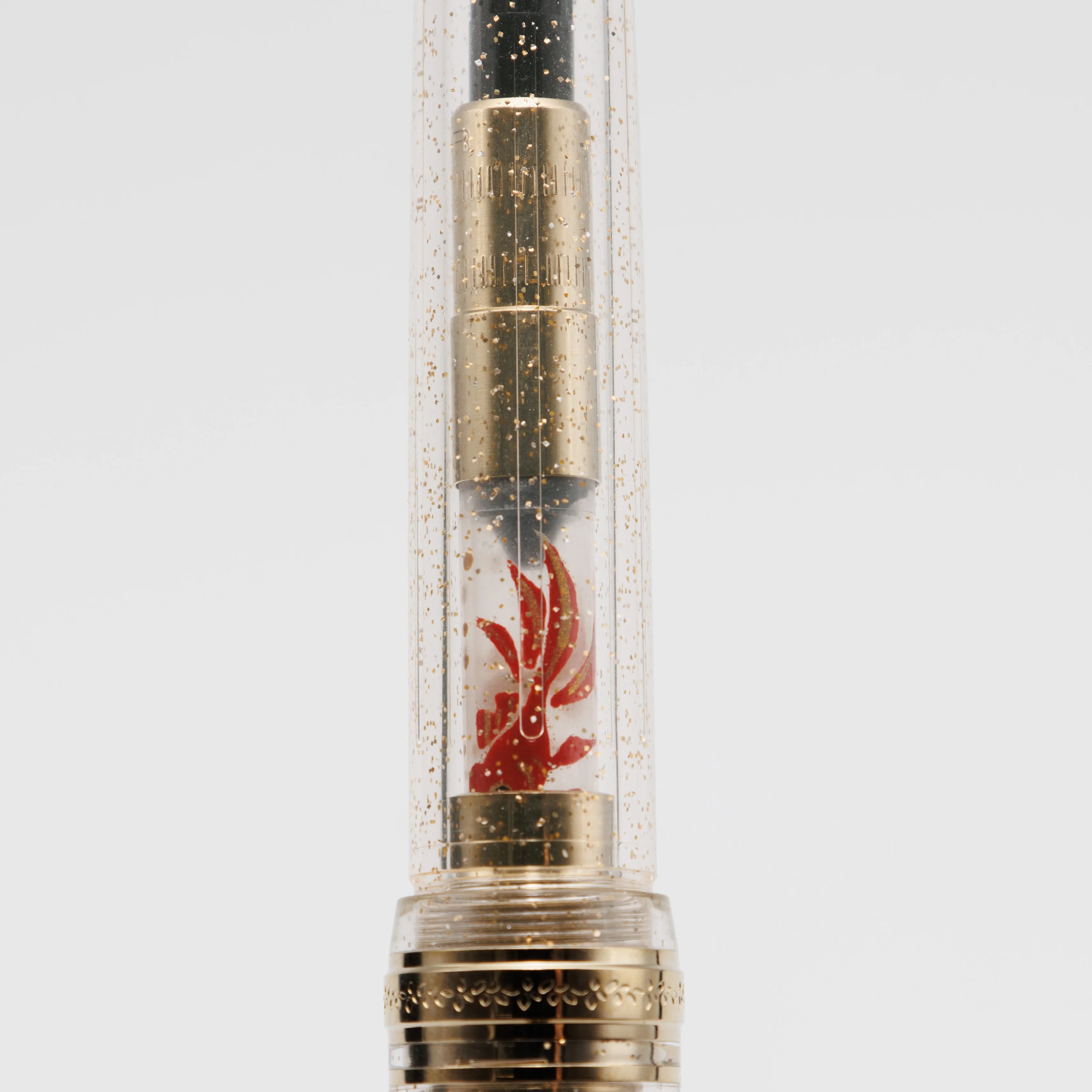 Goldfish, Wajima full Makie gold converter for Sailor pens - Image 3