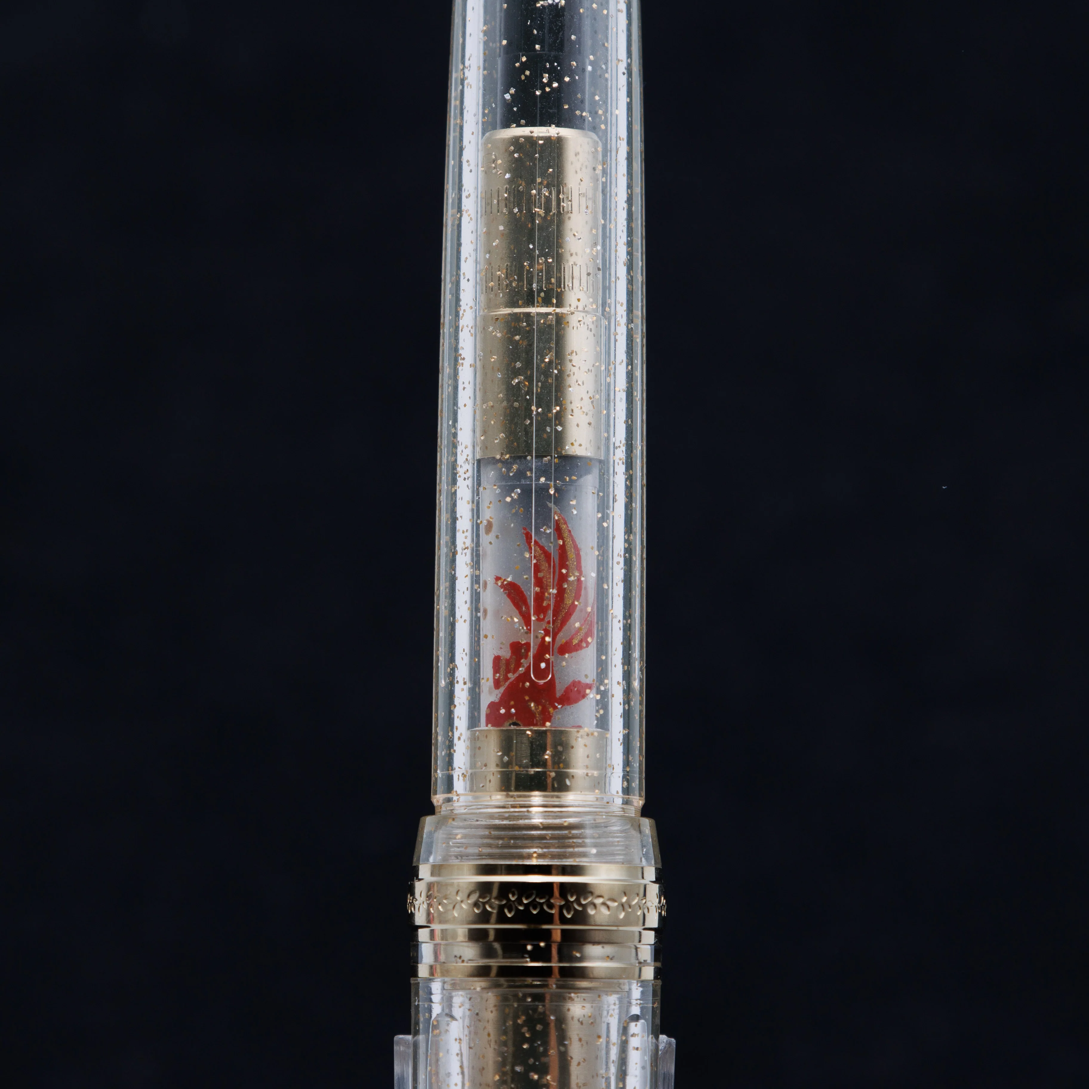 Goldfish, Wajima full Makie gold converter for Sailor pens - Image 5