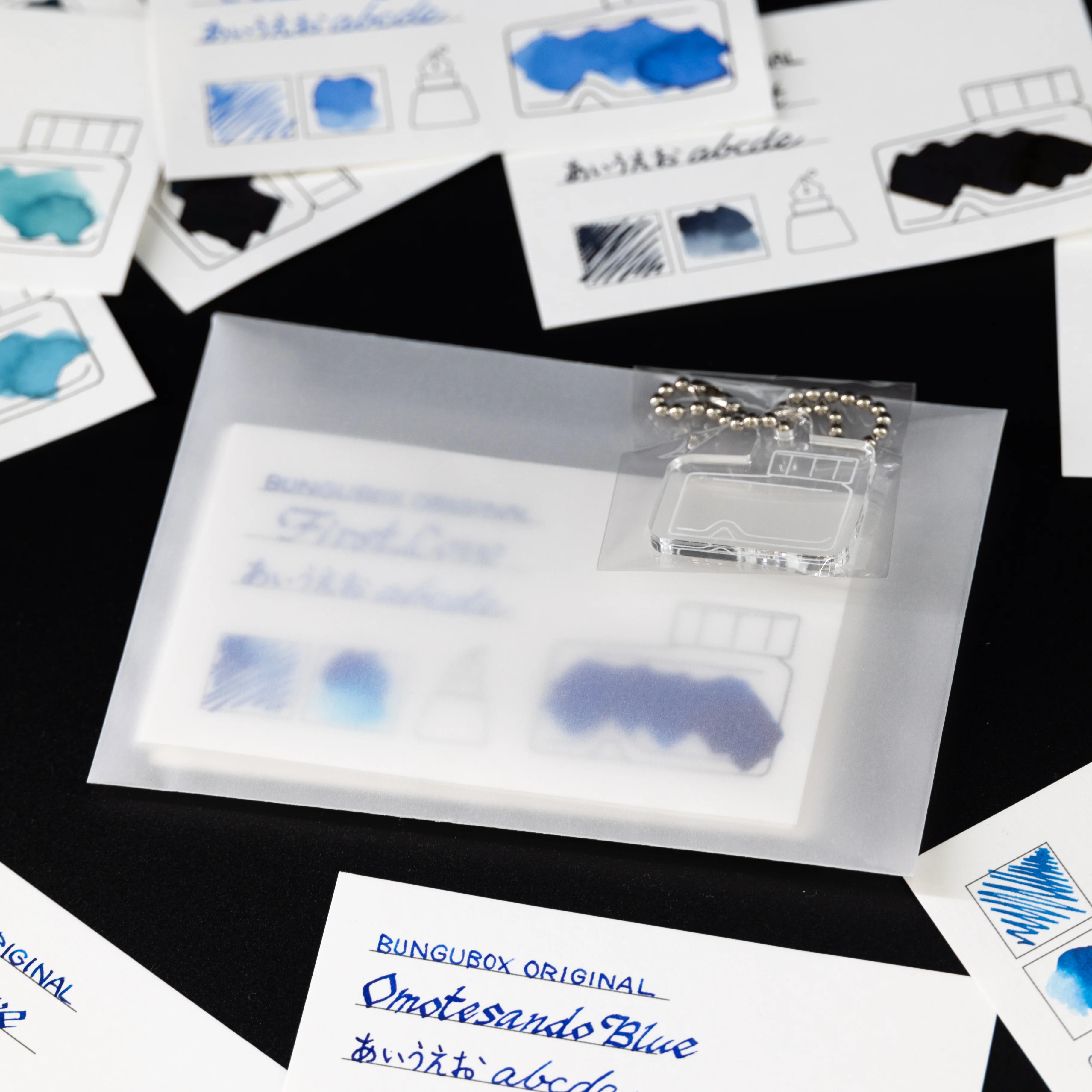 Ink tells more Ink Sample Cards (blues) - Image 16