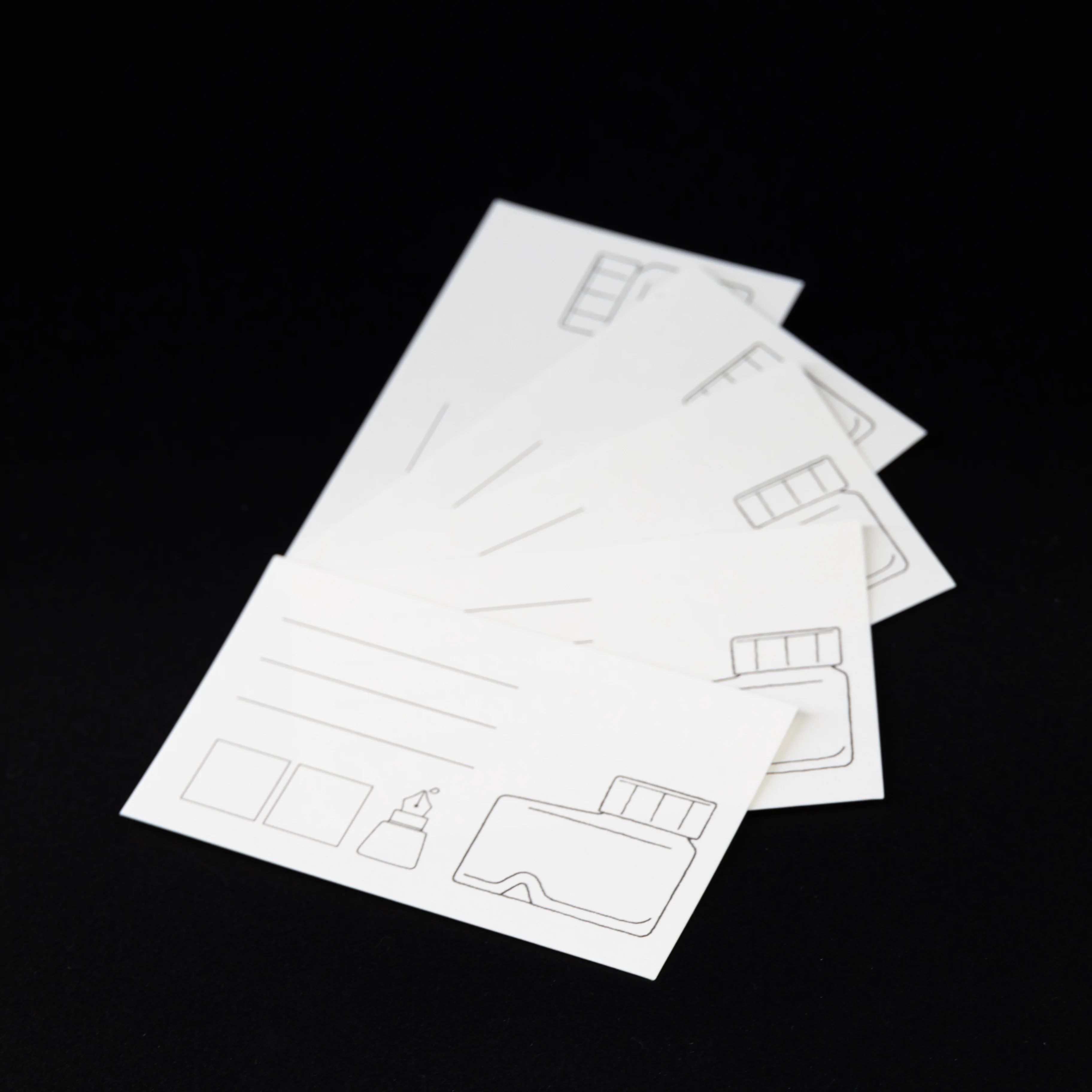 Ink tells more Ink Sample Cards (blues) - Image 14