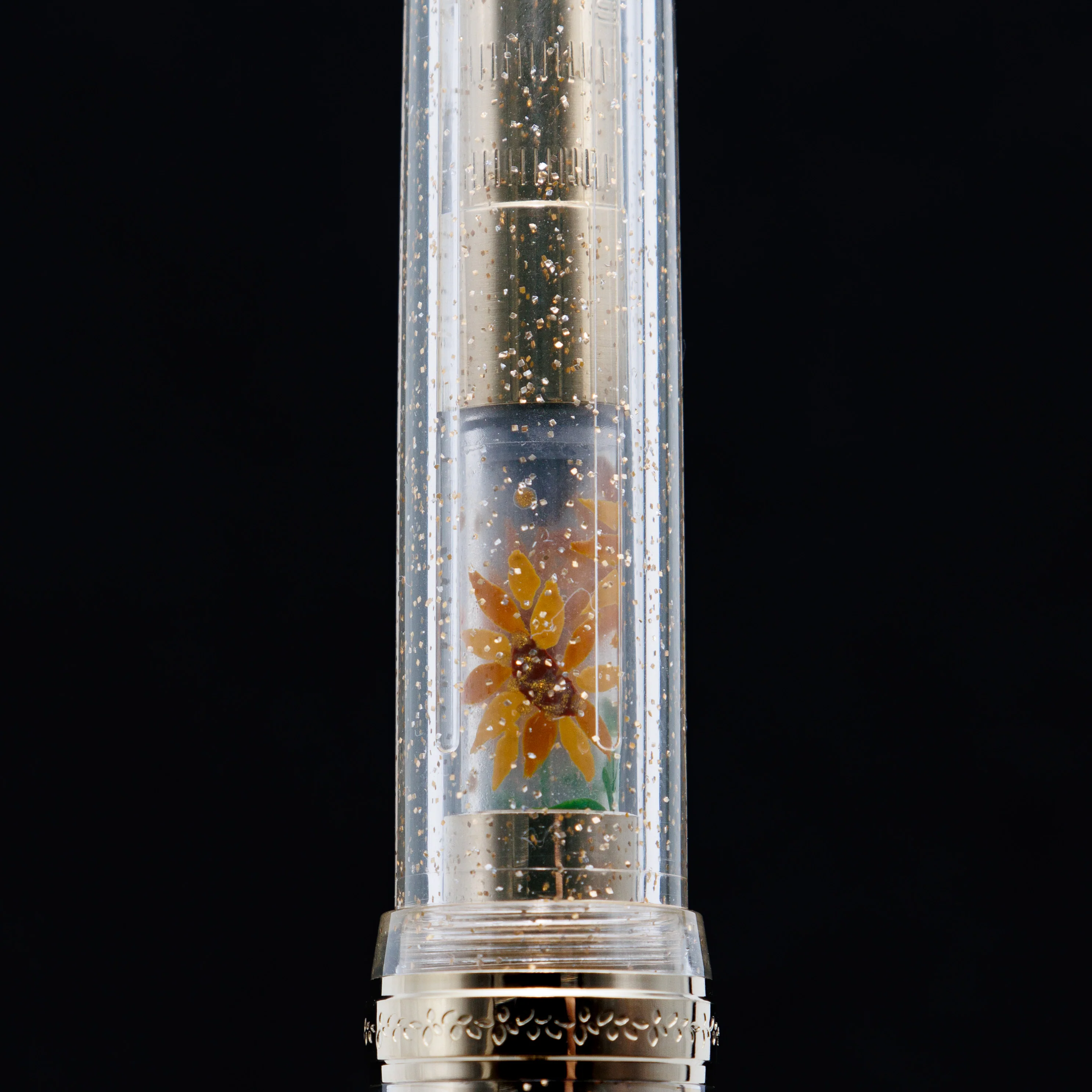 Sunflower, Wajima full Makie gold converter for Sailor pens - Image 4