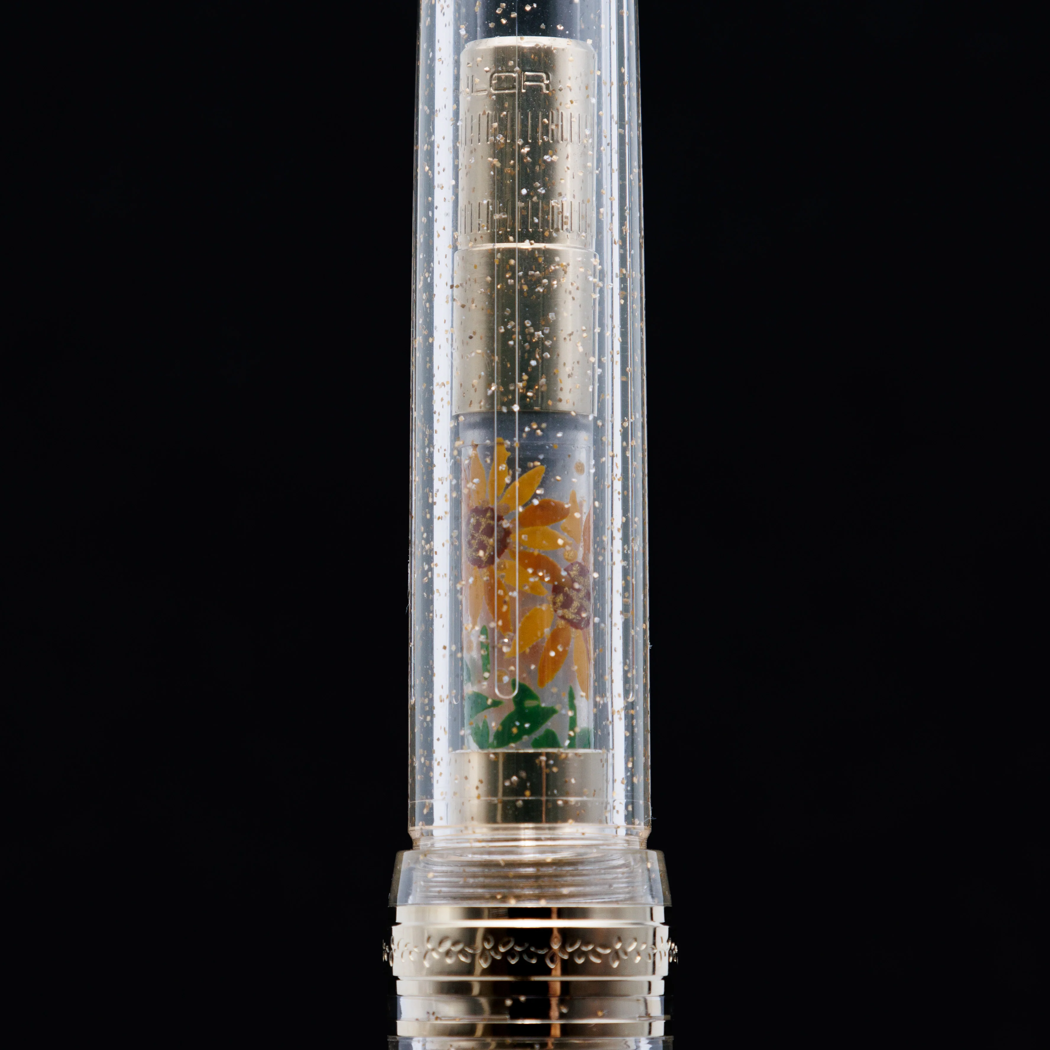 Sunflower, Wajima full Makie gold converter for Sailor pens - Image 5