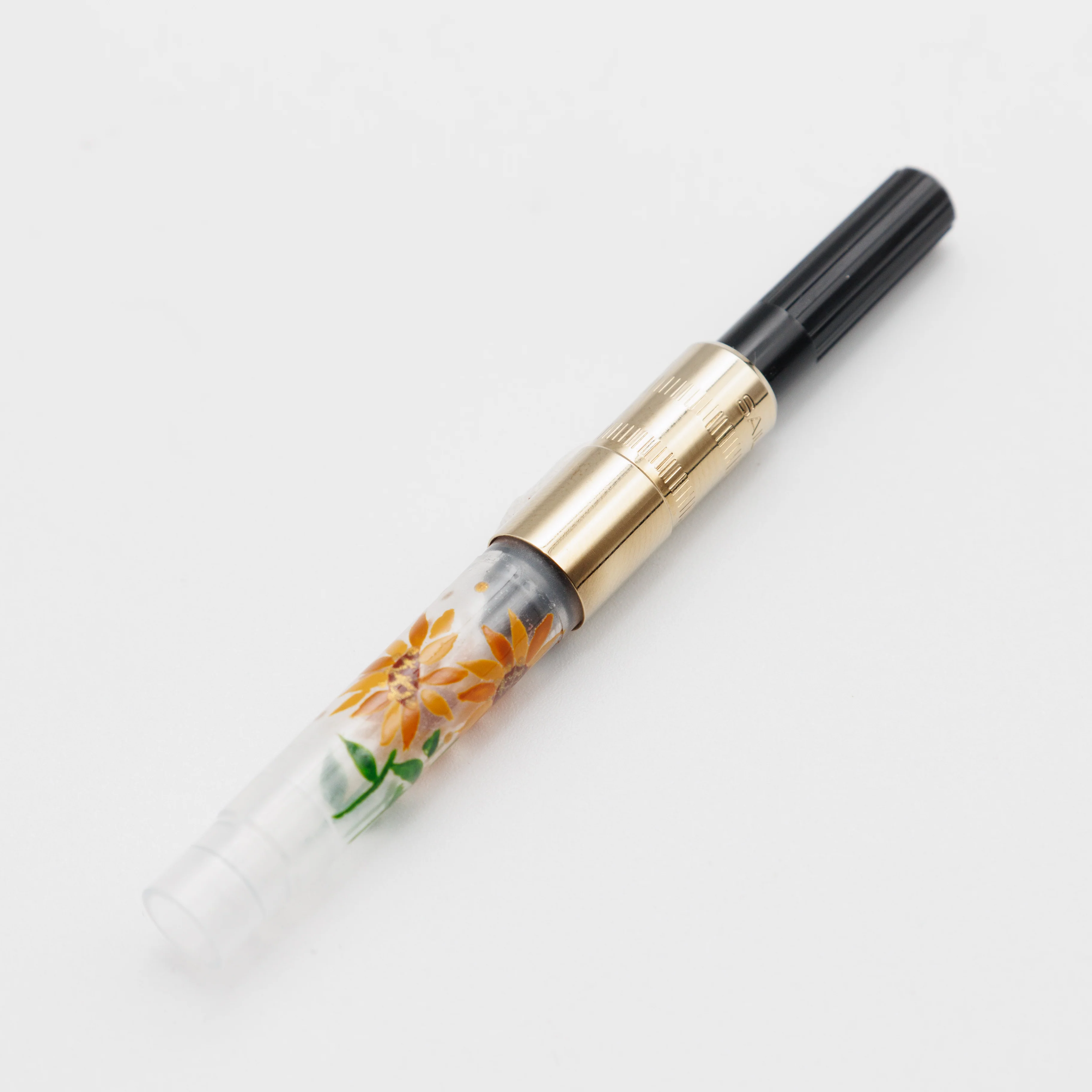 Sunflower, Wajima full Makie gold converter for Sailor pens - Image 6