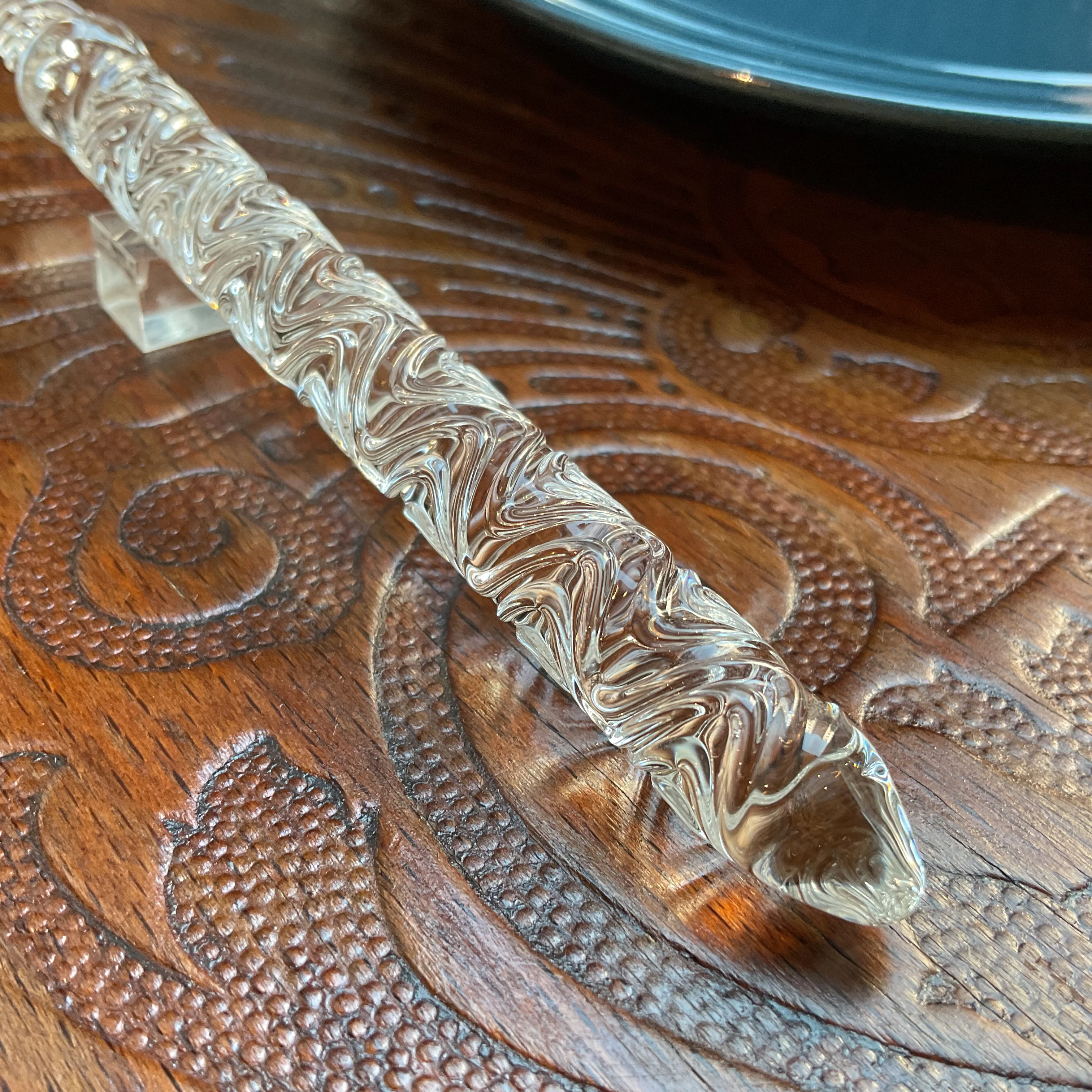 Clear Swell Glass Pen, BUNGUBUX x Synchronicity Glass Art - Image 5