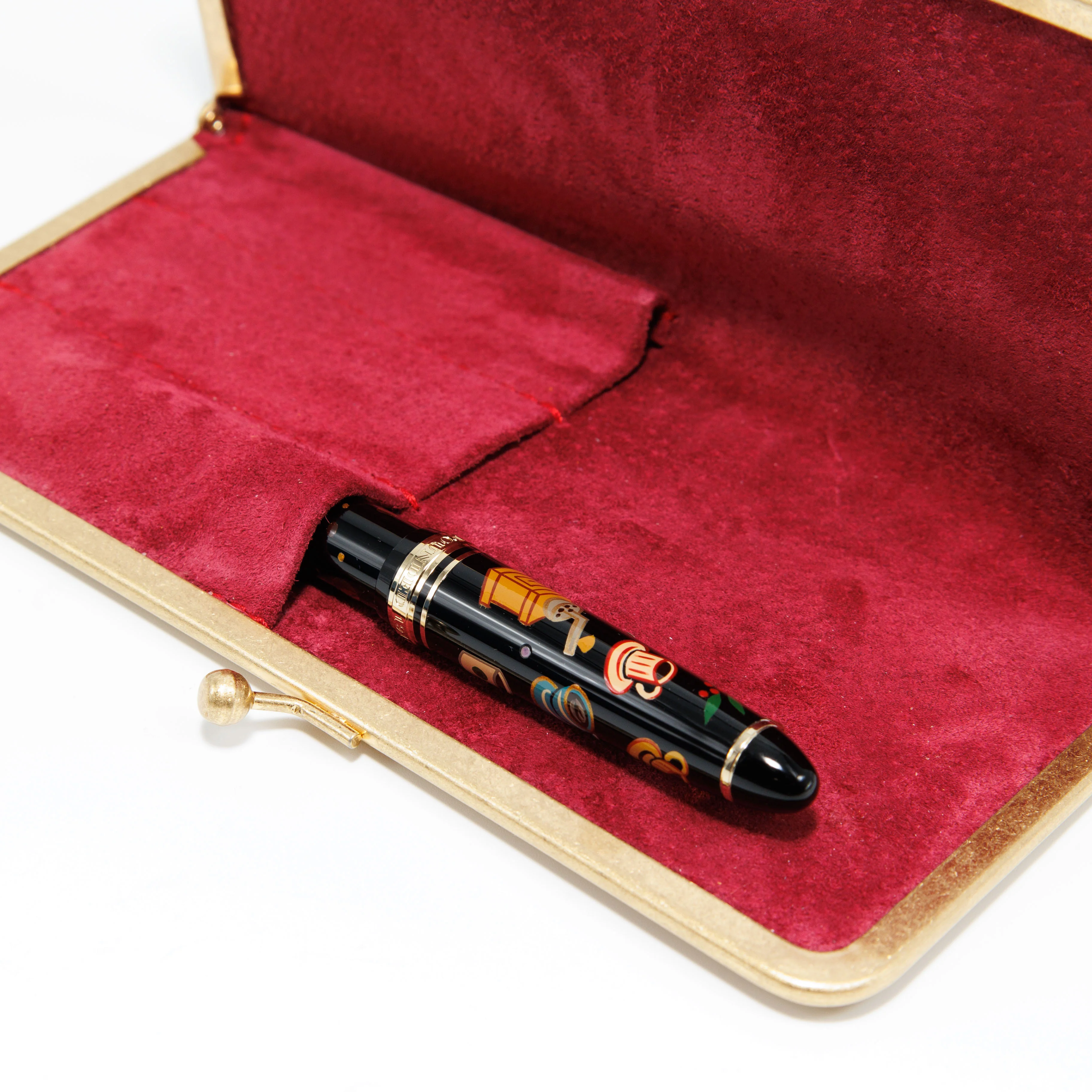 Opera Framboise metal clasp pen case for 3, BUNGUBOX x Penguin Kaban-sha - Image 9