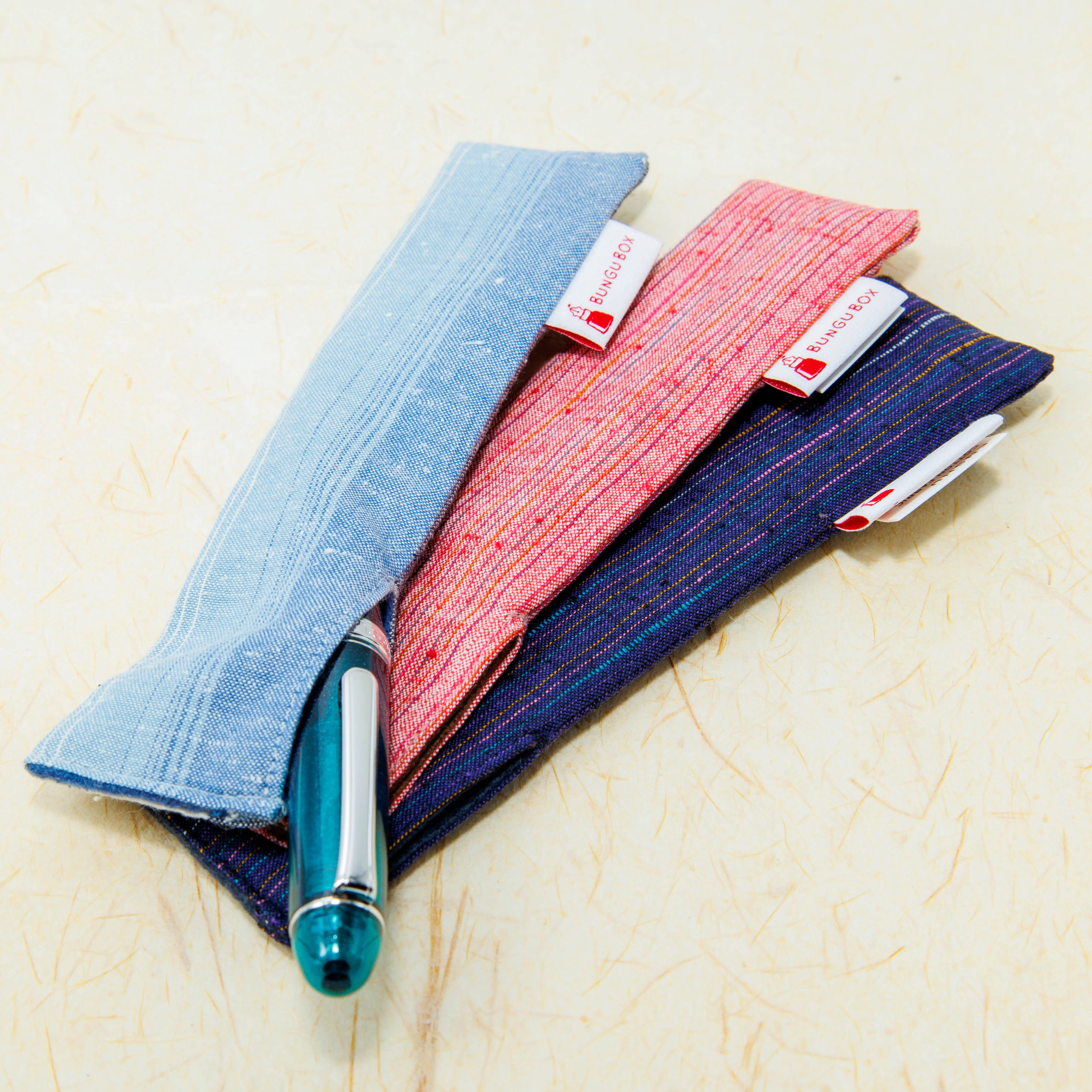 Akanegumo, Enshu Cotton Regular Size Pen Sleeve - Image 6