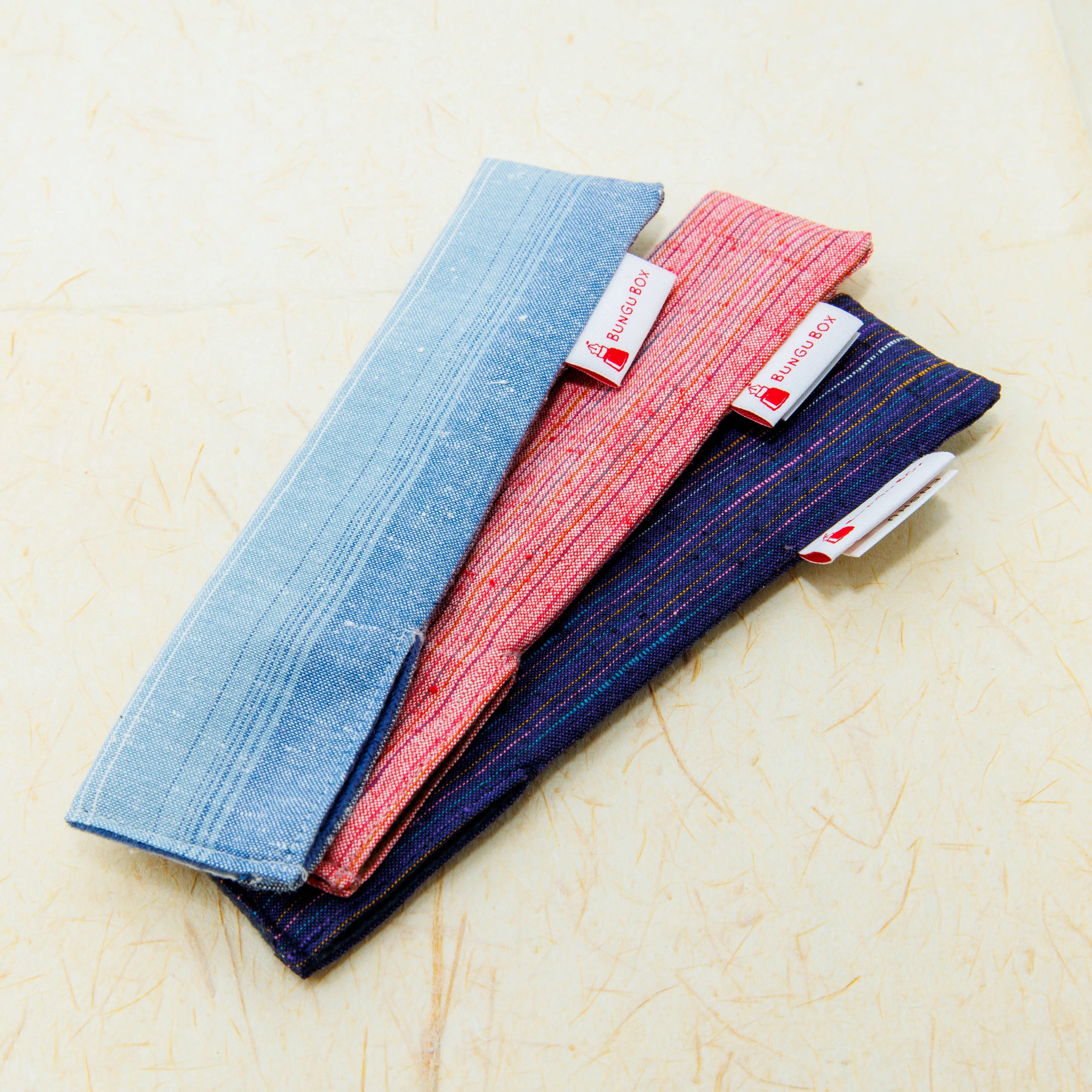 Akanegumo, Enshu Cotton Regular Size Pen Sleeve - Image 5