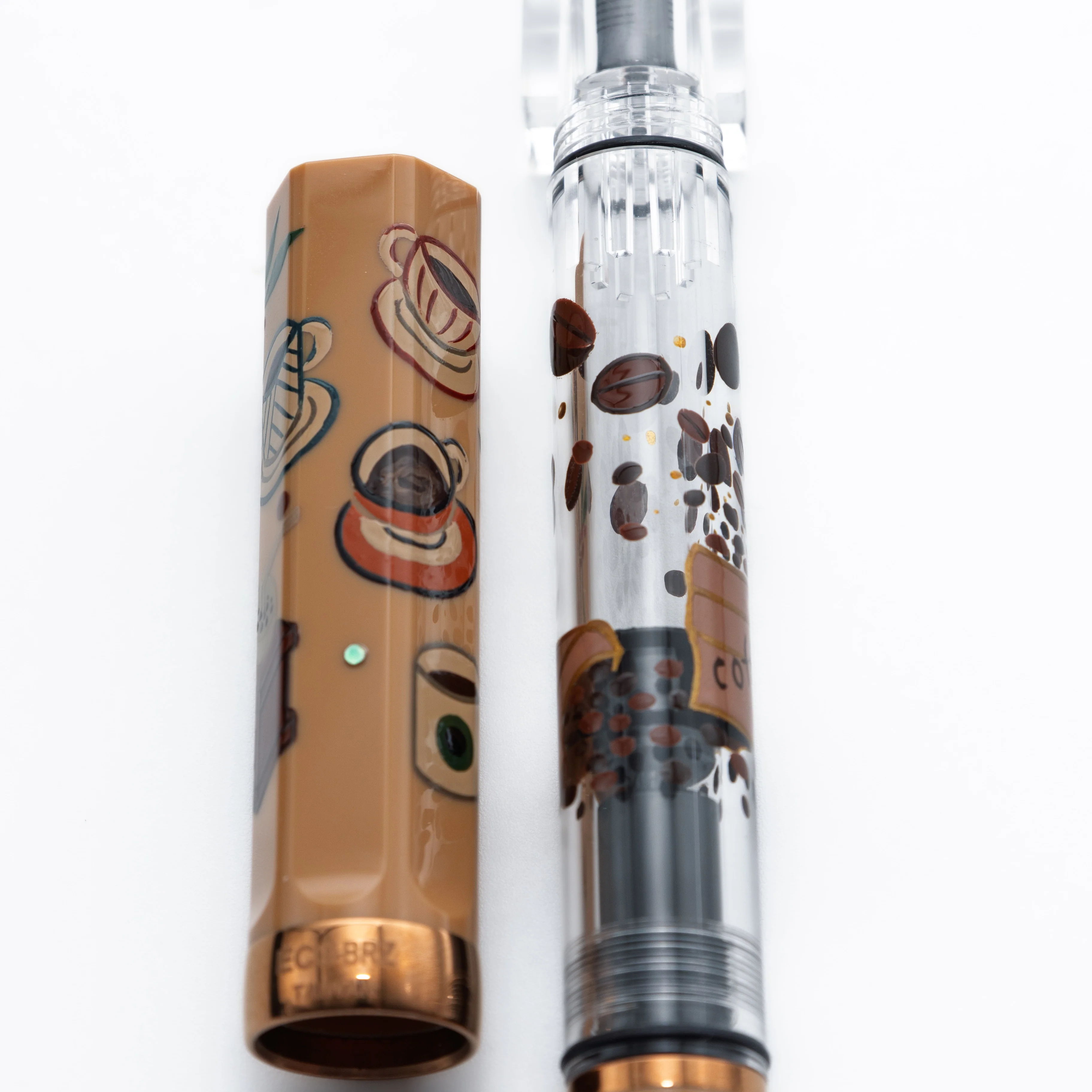 Quartier latin Latte Wajima Makie fountain pen, TWSBI ECO - Image 3