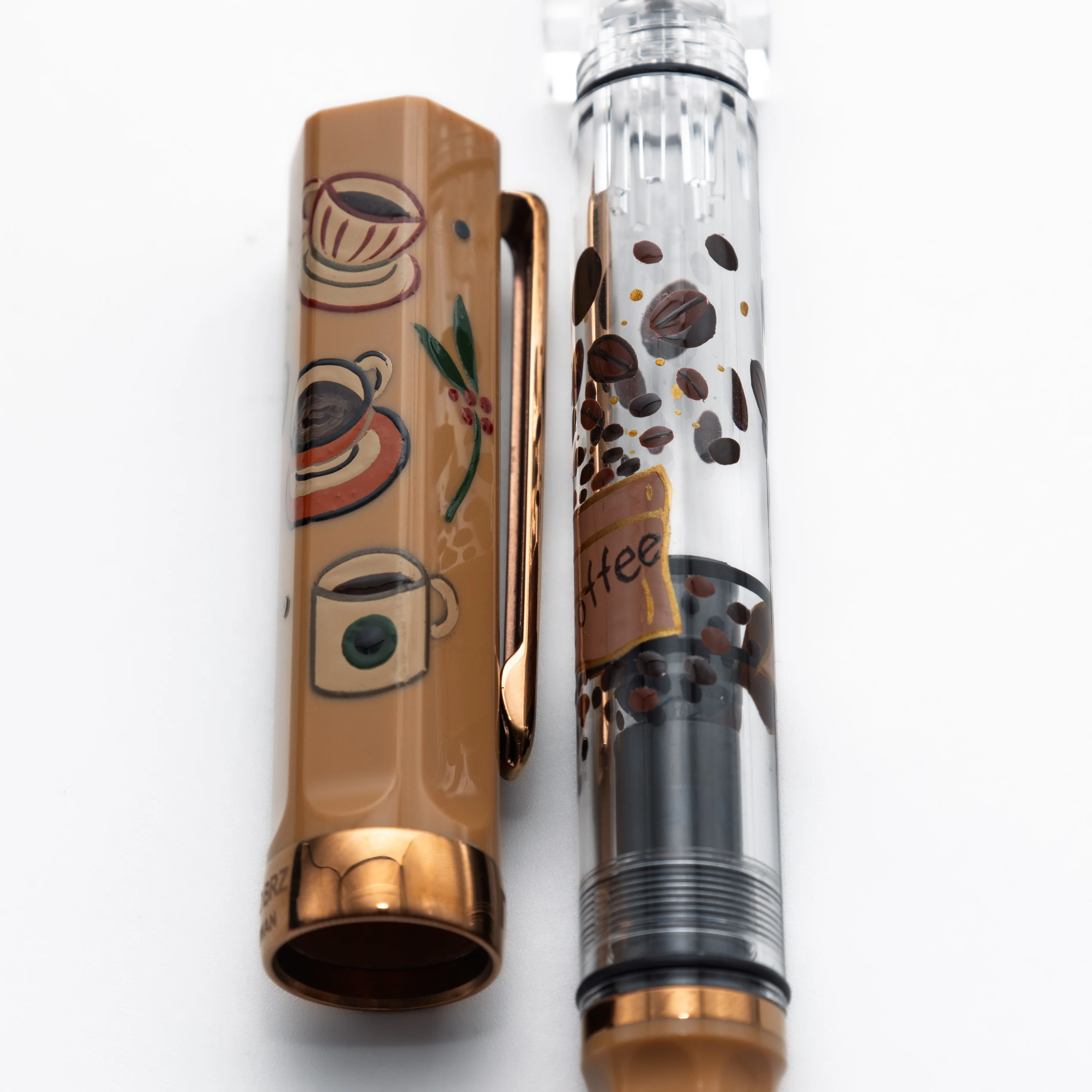 Quartier latin Latte Wajima Makie fountain pen, TWSBI ECO - Image 4