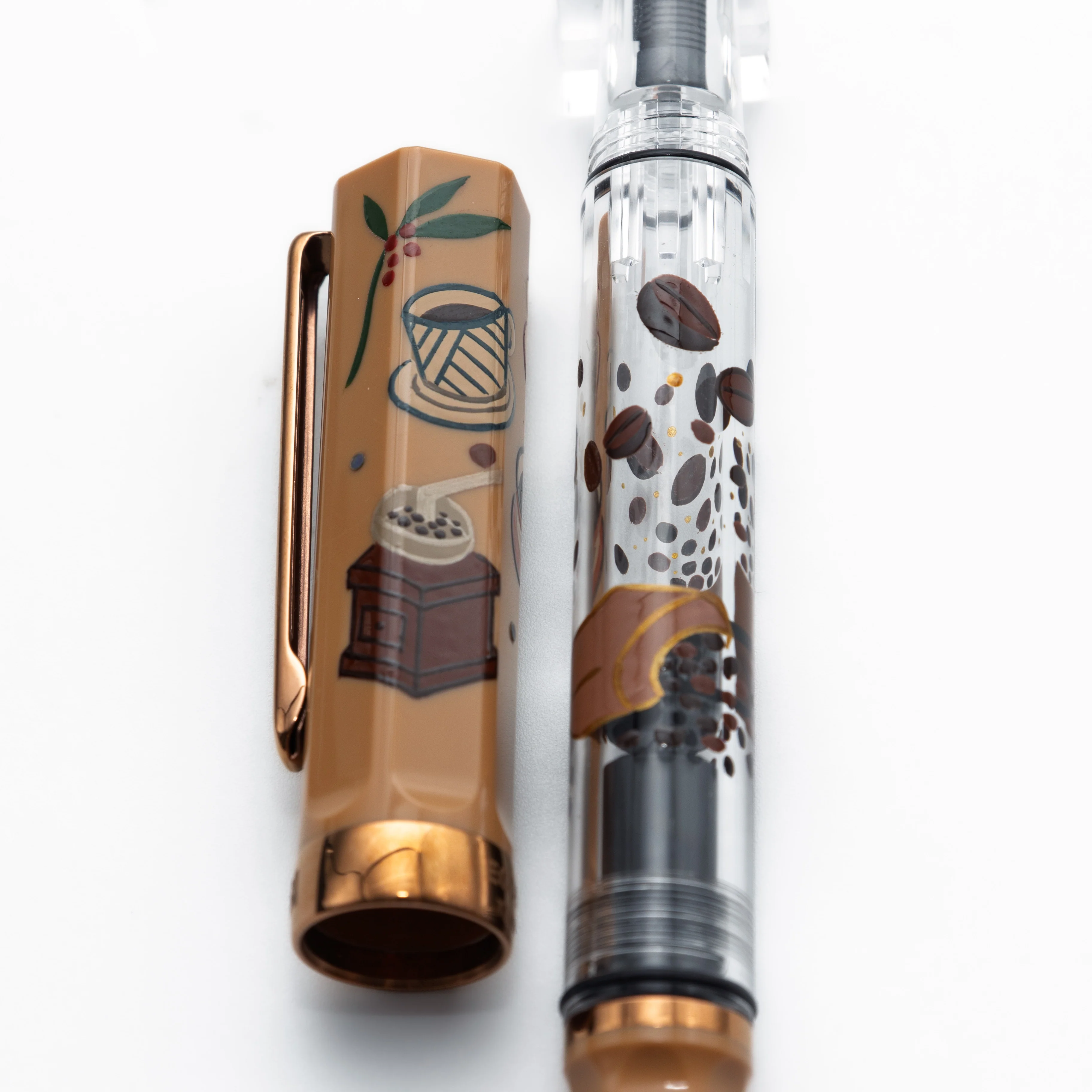 Quartier latin Latte Wajima Makie fountain pen, TWSBI ECO - Image 6