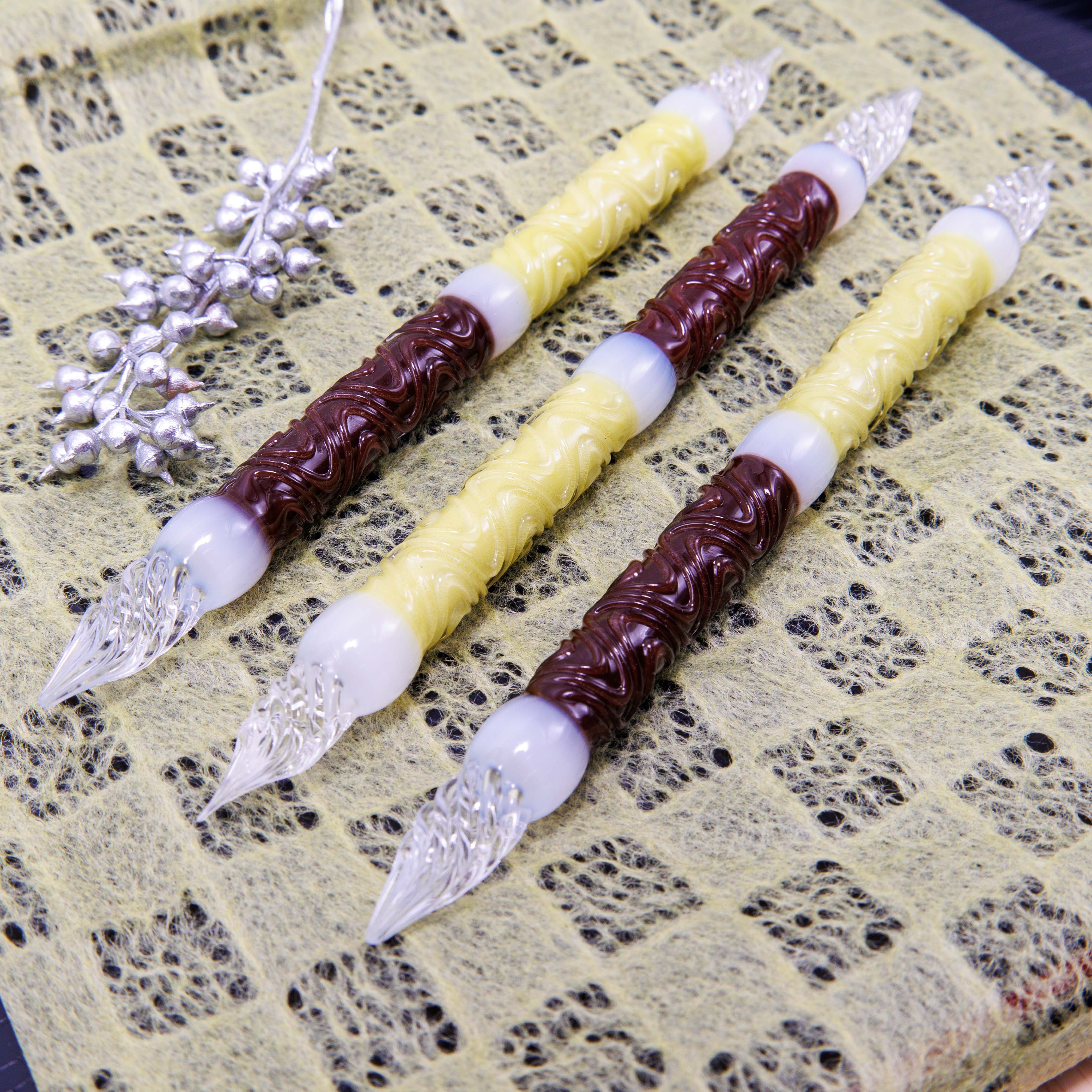 MATCHA ZENZAI Double Sided Glass Pen,  BUNGUBOX x Synchronicity Glass Art - Image 6
