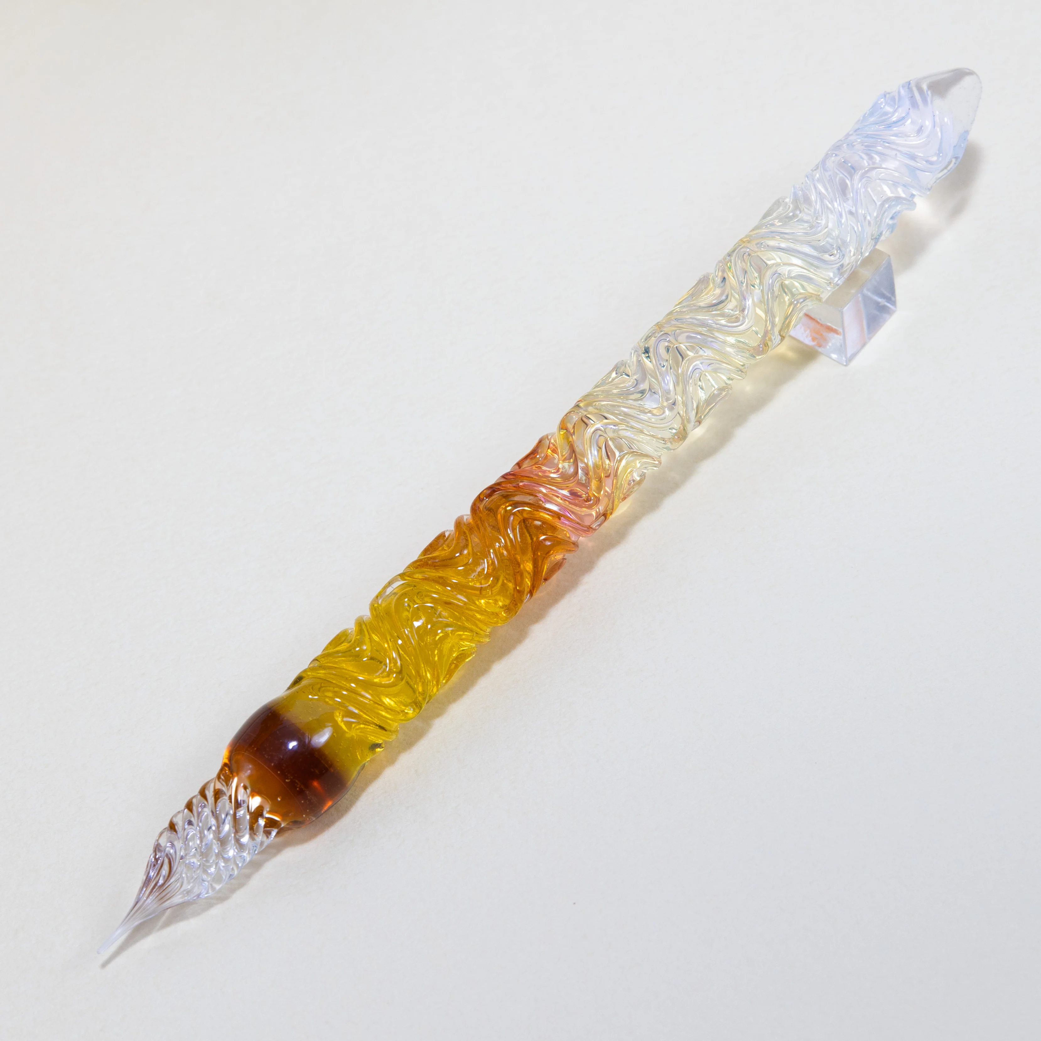 The Sunflowers of Arles Glass Pen, Watercolor version, BUNGUBOX x Synchronicity Glass Art - Image 5