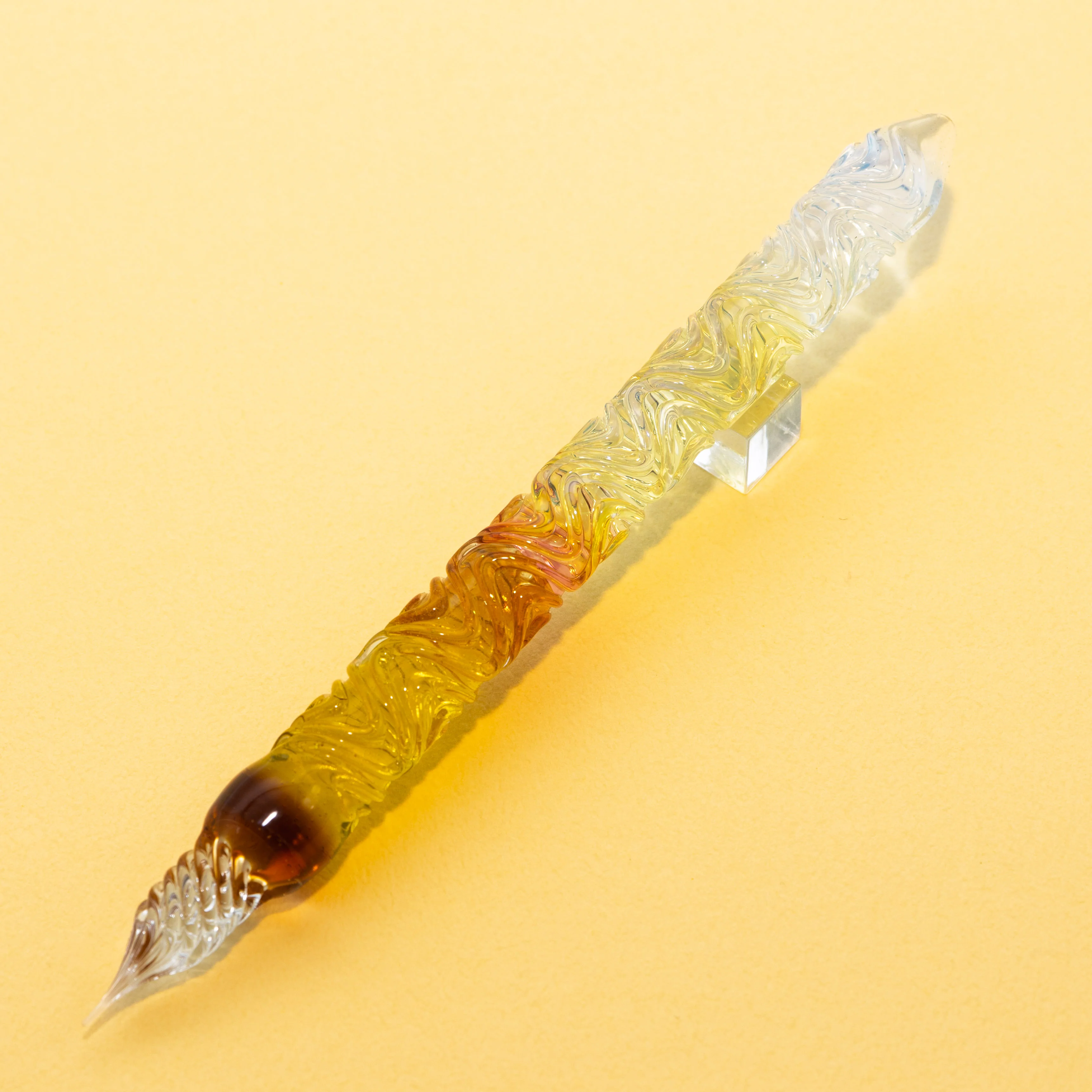 The Sunflowers of Arles Glass Pen, Watercolor version, BUNGUBOX x Synchronicity Glass Art - Image 9