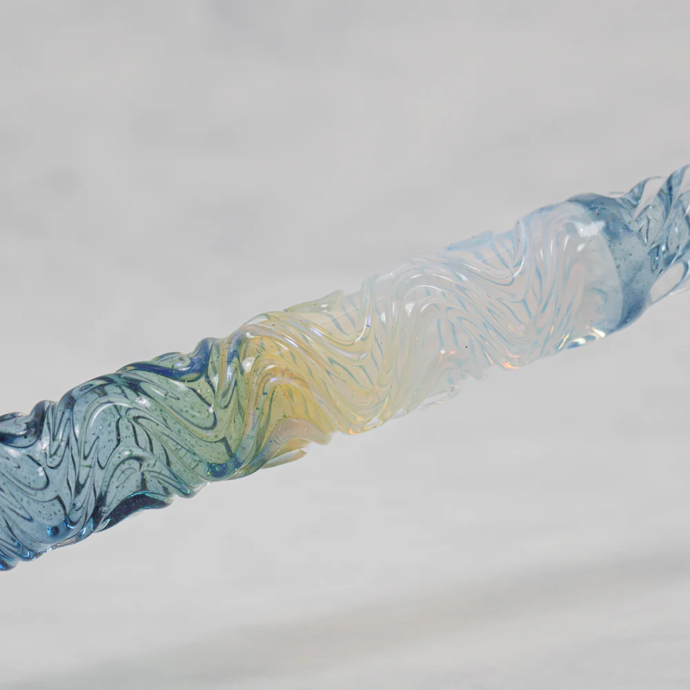 FUJIYAMA BLUE Swell Dual-sided Glass Pen, BUNGUBOX x Synchronicity Glass Art - Image 10