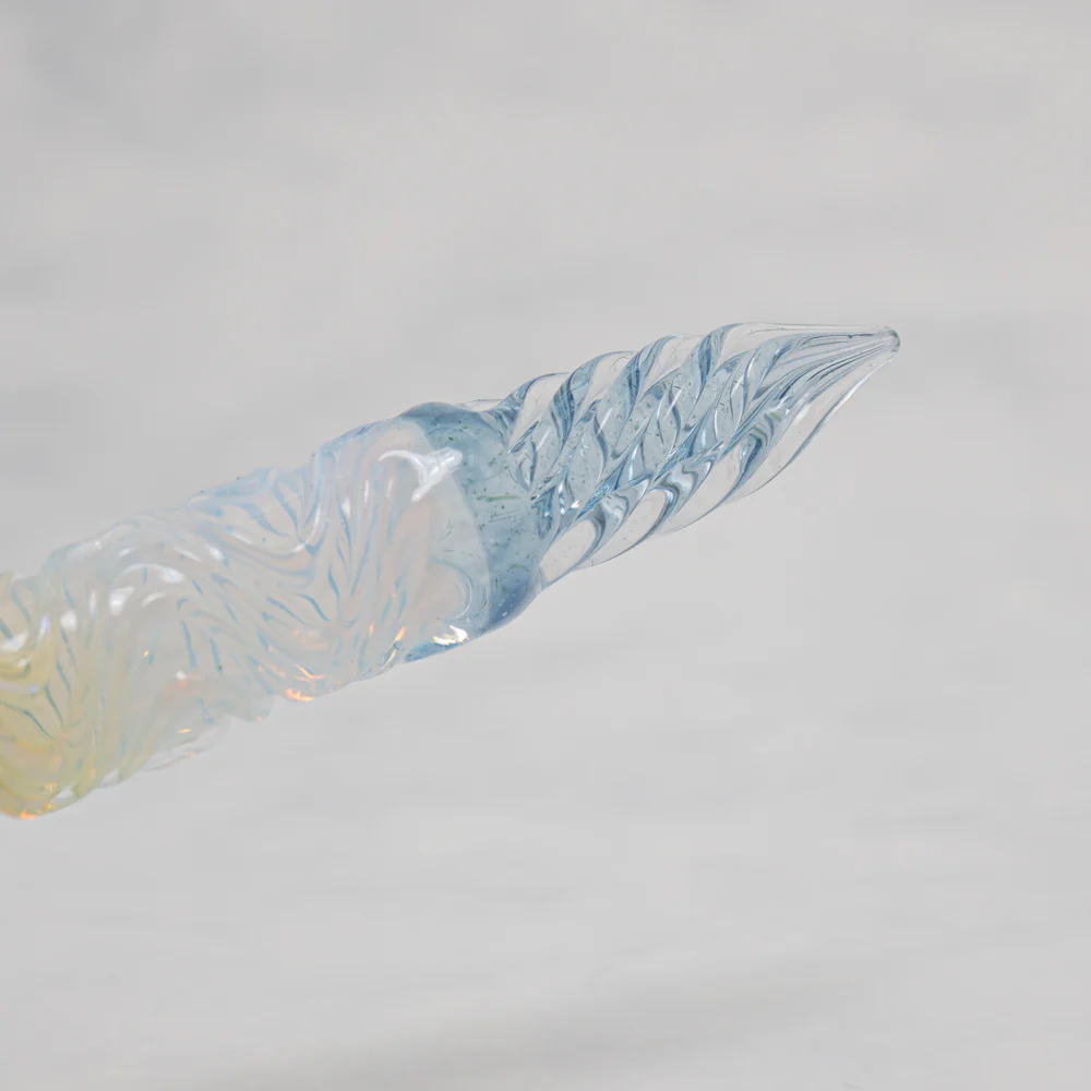 FUJIYAMA BLUE Swell Dual-sided Glass Pen, BUNGUBOX x Synchronicity Glass Art - Image 11