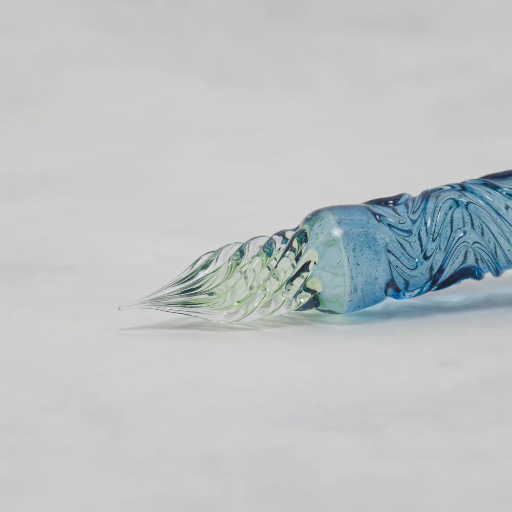 FUJIYAMA BLUE Swell Dual-sided Glass Pen, BUNGUBOX x Synchronicity Glass Art - Image 8