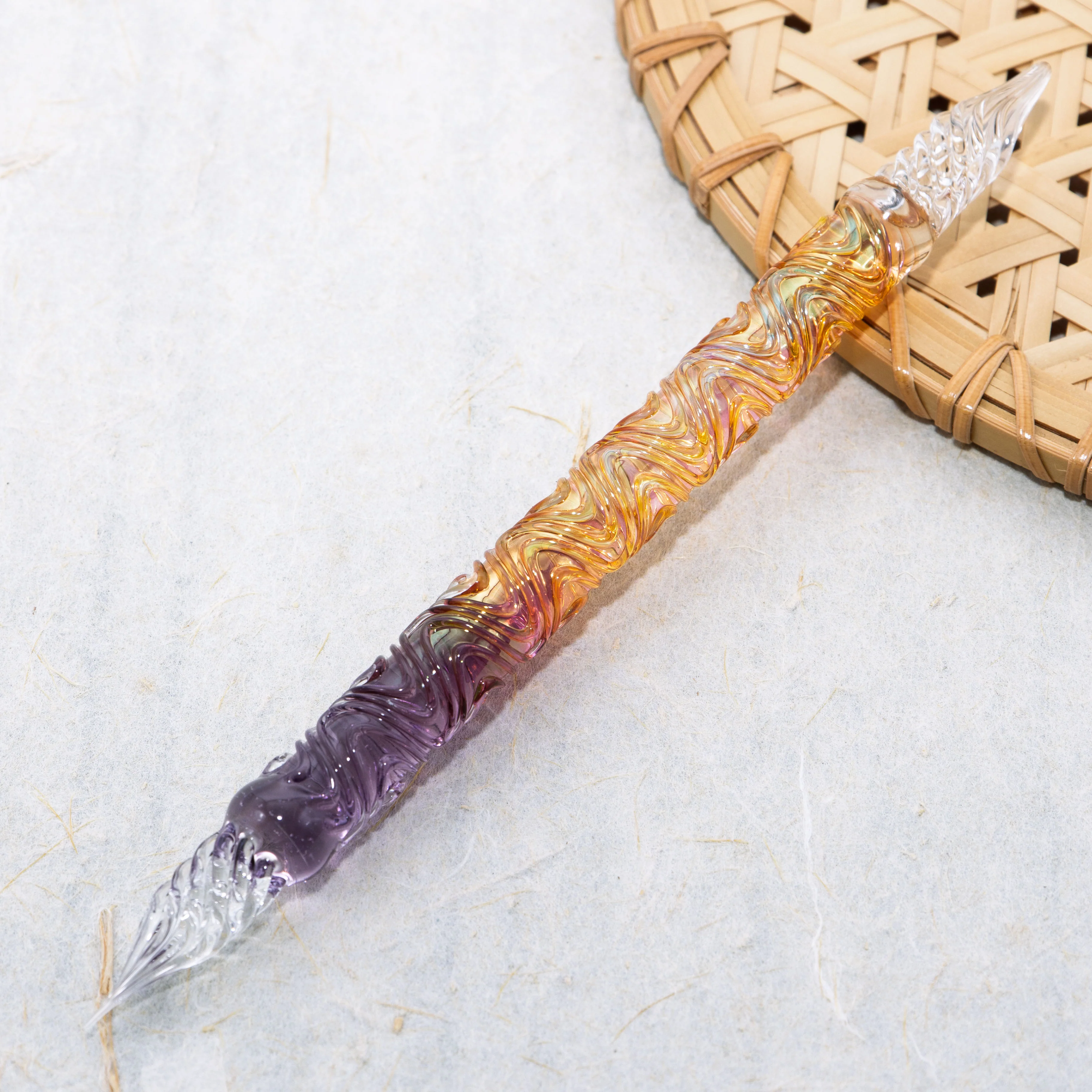 BUNGUBOX x Synchronicity Glass Art Swell Dual-sided Glass Pen "Sweet Potato"  - Image 3