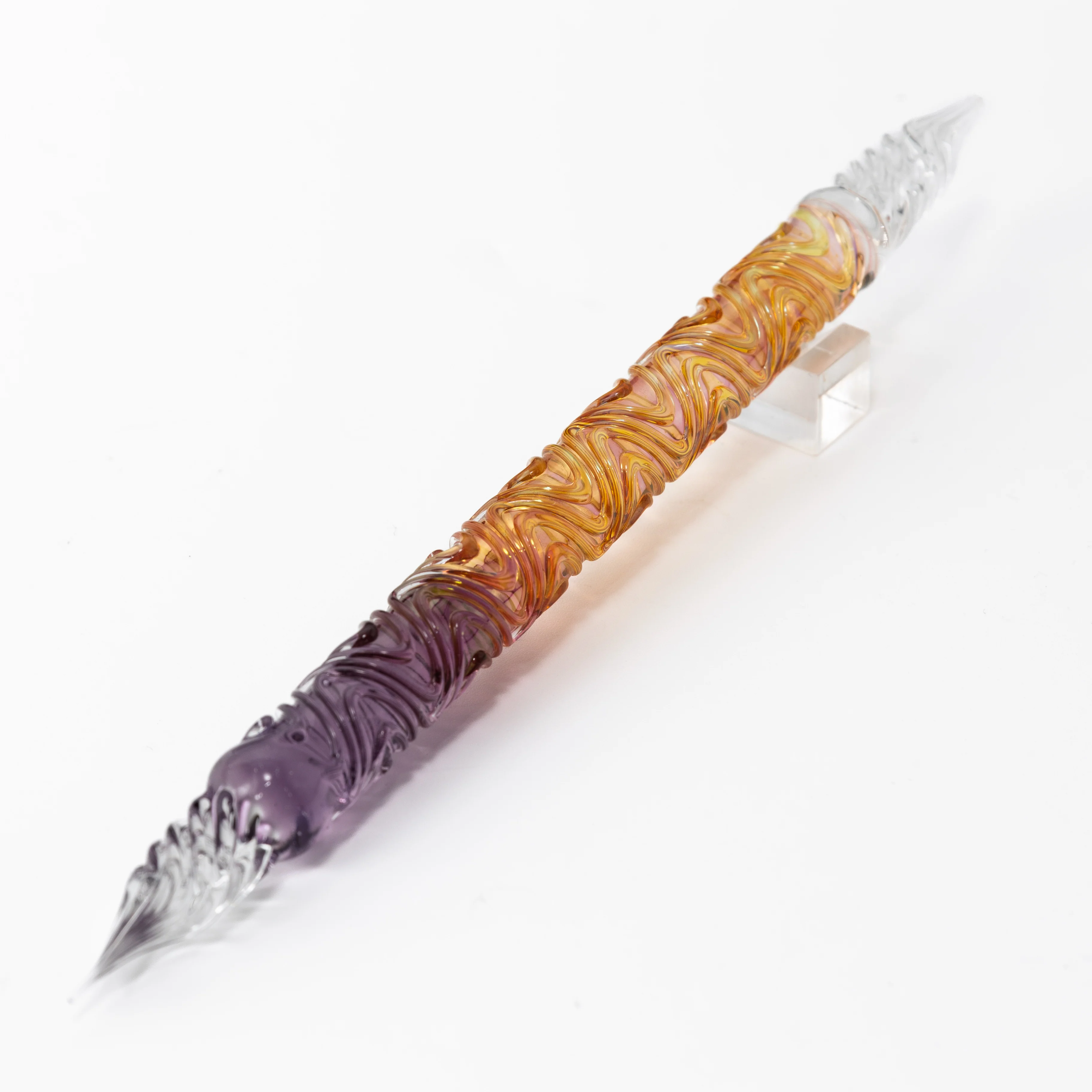 BUNGUBOX x Synchronicity Glass Art Swell Dual-sided Glass Pen "Sweet Potato"  - Image 4