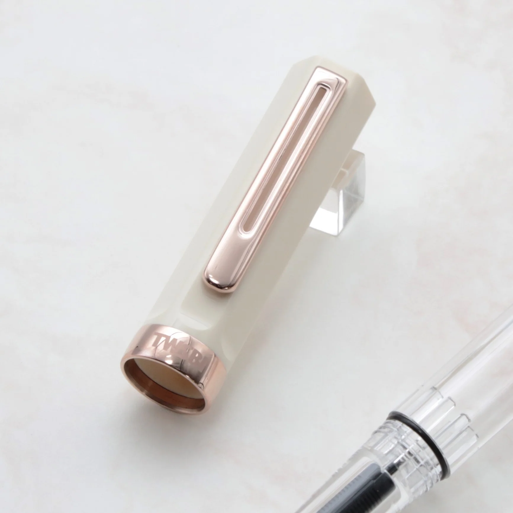 TWSBI ECO Creme Rose Gold Fountain Pen - Image 3