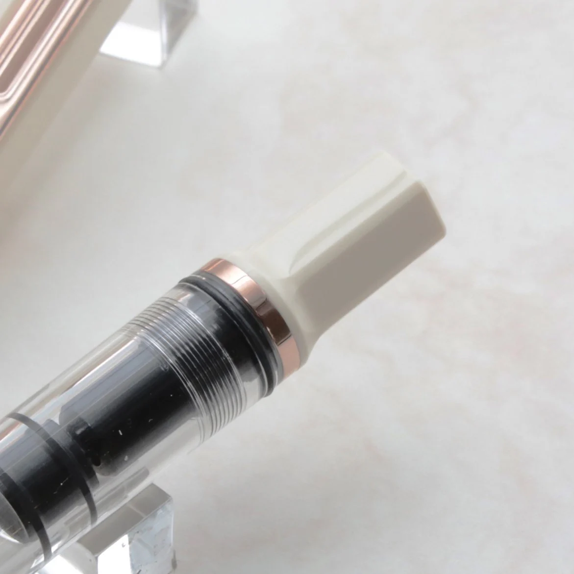 TWSBI ECO Creme Rose Gold Fountain Pen - Image 4